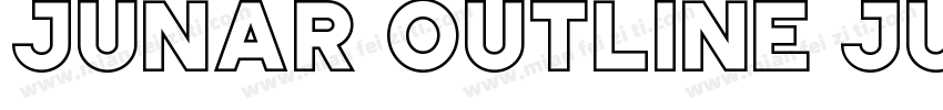 JUNAR OUTLINE JUNAR字体转换